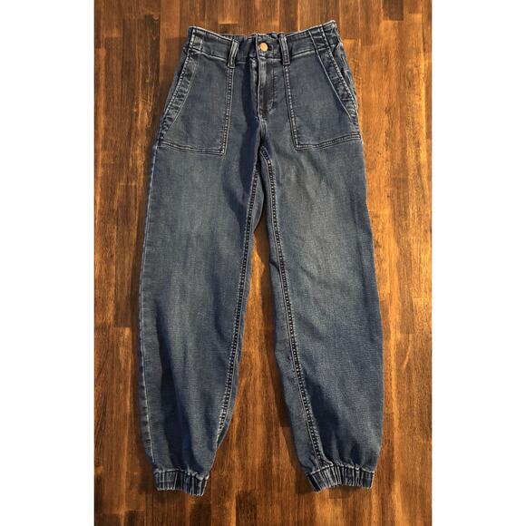 J Crew Women’s 26 Jeans Utility Jogger Signature Stretch Denim High Rise - Picture 3 of 12